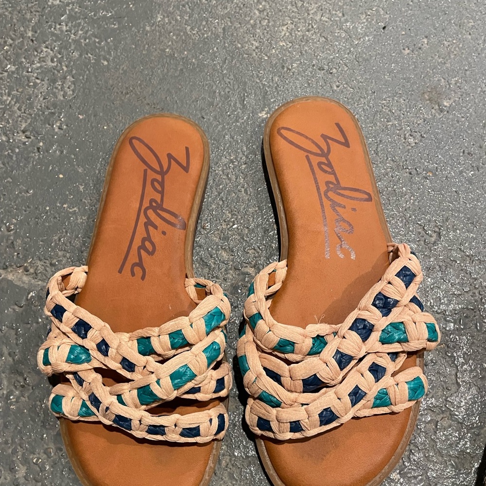 Zodiac Women's Multicolor Woven Sandals